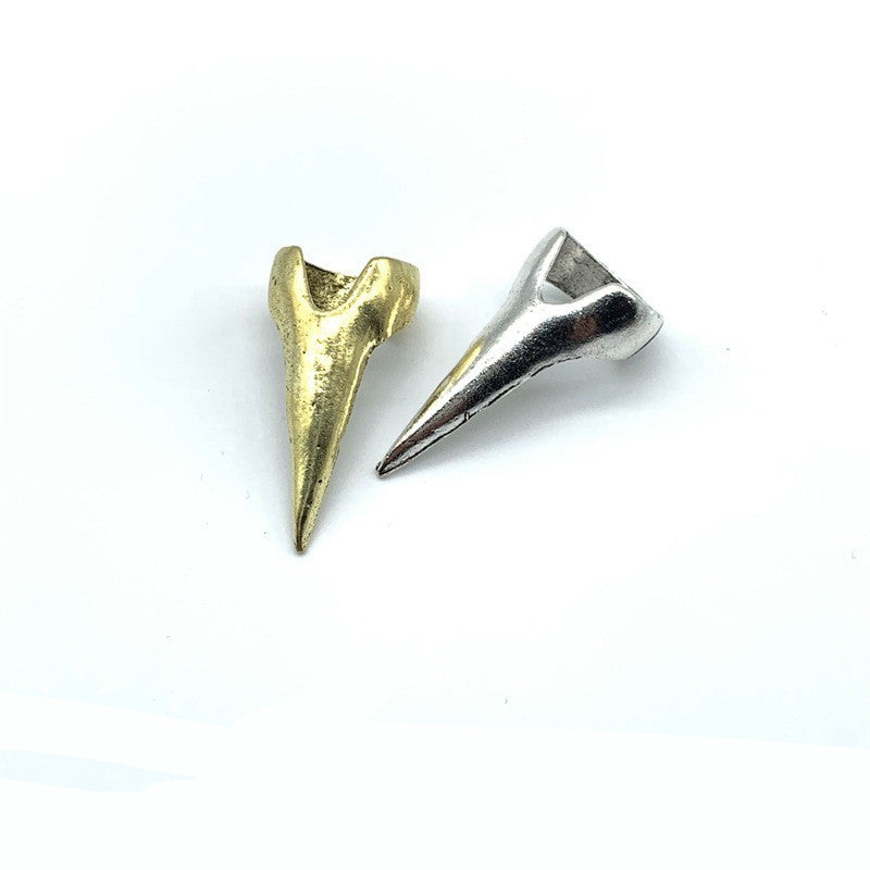 HKM-399251 Gothic Punk Style Retro Magic Claw Spiked False Nails in Bronze and Ancient Silver