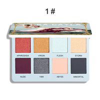HKM-112979 Matte Pearl Glitter Eyeshadow Palette for All Skin Types - Full Coverage and Easy Definition