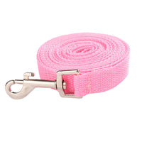 HKM-641363 Durable Traction Rope Dog Leash with Zinc Alloy Hook - 1.5cm Wide, Imitation Nylon Material