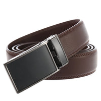 HKM-723859 Men's Automatic Ratchet Belt in Cowhide with Custom Logo Capability, Model LY55-0225-1