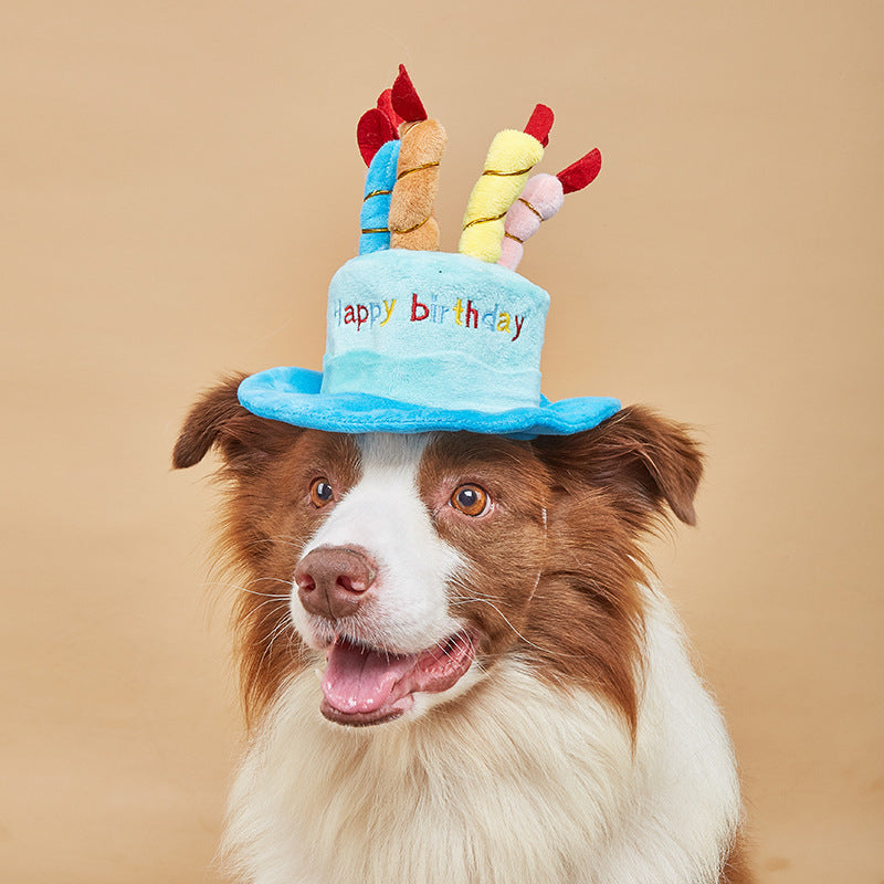HKM-047571 Dog Birthday Hat - Cute and Fun Celebration Accessory for Dogs, Size 21*15*6.5cm, 50g
