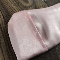 HKM-645523 Lightweight Silk Eye Pillow for Relaxation and Dark Circle Reduction - 25x4.5 cm in Pink, Purple or Green