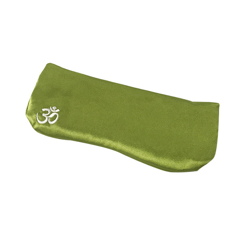 HKM-645523 Lightweight Silk Eye Pillow for Relaxation and Dark Circle Reduction - 25x4.5 cm in Pink, Purple or Green
