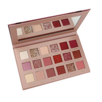 HKM-816915 18-Color Earth Tone Eyeshadow Palette - Silky Matte & Pearl Finish, Versatile Shades for Every Look