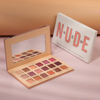 HKM-816915 18-Color Earth Tone Eyeshadow Palette - Silky Matte & Pearl Finish, Versatile Shades for Every Look