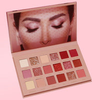 HKM-816915 18-Color Earth Tone Eyeshadow Palette - Silky Matte & Pearl Finish, Versatile Shades for Every Look