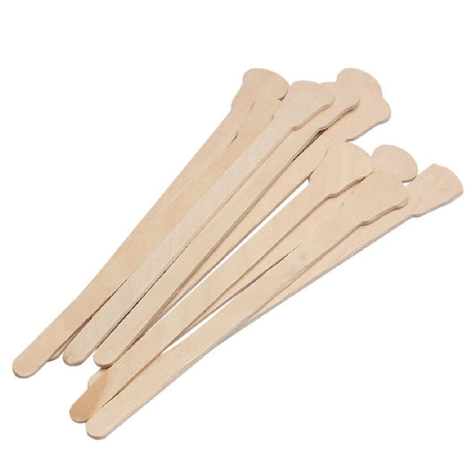 HKM-546067 Bamboo Disposable Sticks for Tongue Depressing and Hair Removal - 12.5cm Wooden Length