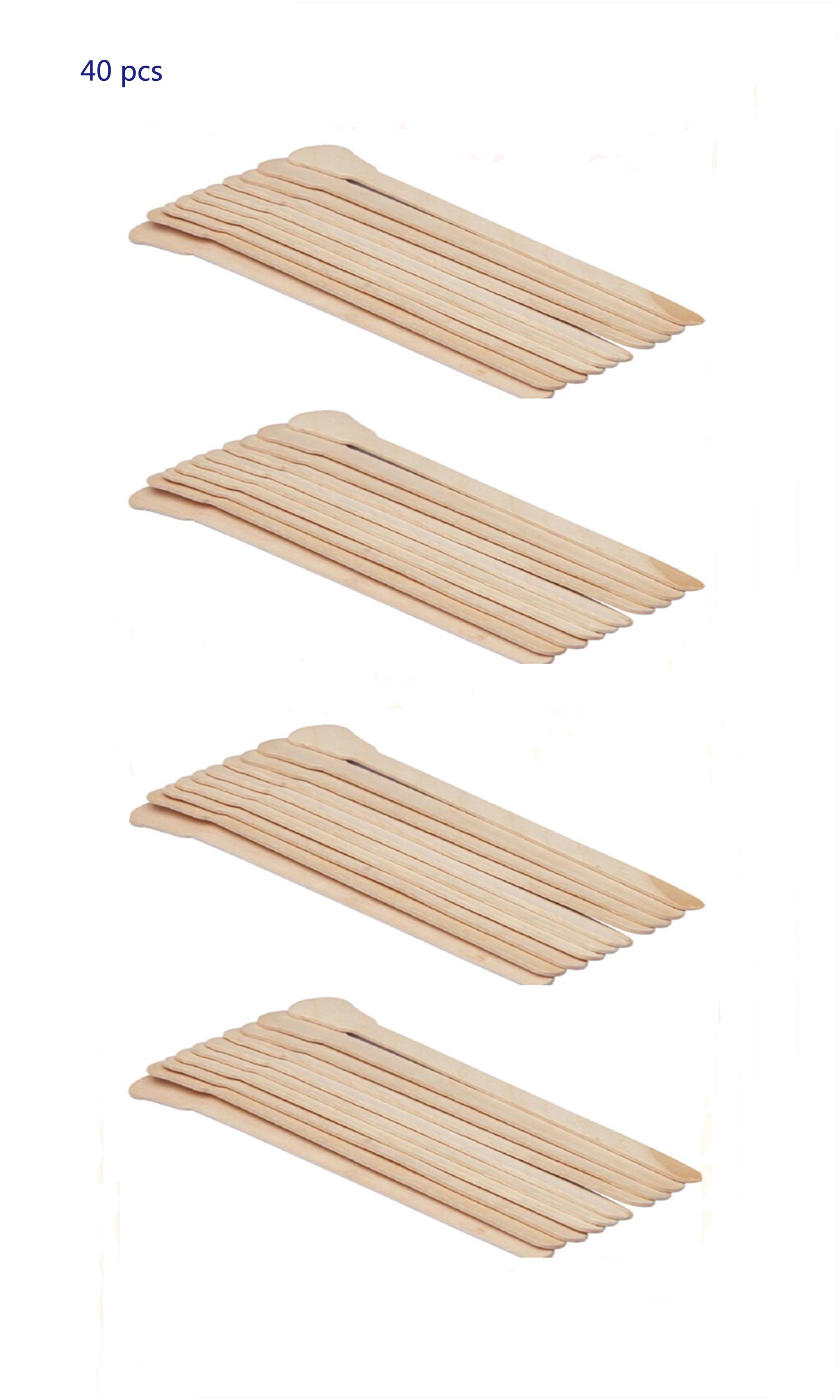 HKM-546067 Bamboo Disposable Sticks for Tongue Depressing and Hair Removal - 12.5cm Wooden Length