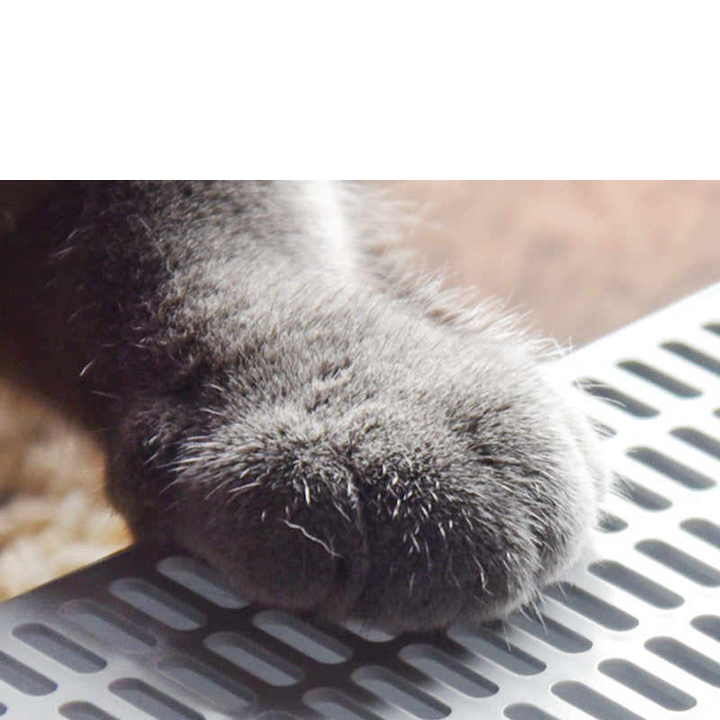 JMT-216330 Semi-Enclosed Cat Litter Box with Easy Access Door and Privacy Design