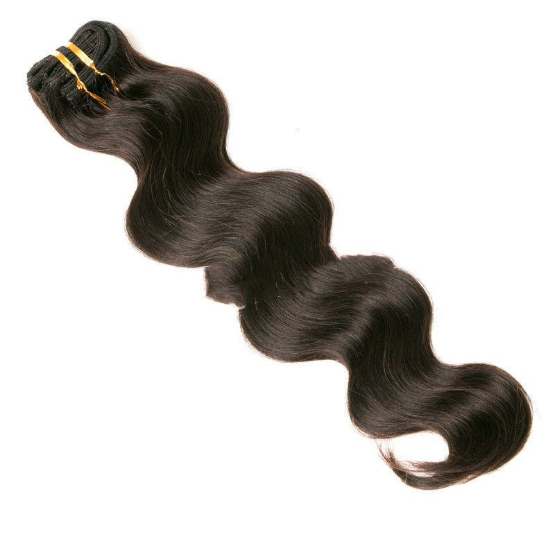 HKM-207187 Seven-Piece Clip-In Human Hair Extensions Set - 16 to 24 Inches, Fashionable and Natural Look