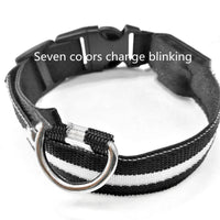 HKM-636435 Luminous Geometric Dog Collar with Anti-Lost Features in Multiple Colors