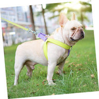 HKM-435155 No Pull Nylon Dog Harness and Leash Set for Small Dogs, Ideal for French Bulldogs, Chihuahuas, and Yorkies