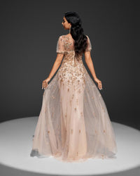 HKM-103251 Elegant Champagne Dress for Women - Style EZ25062
