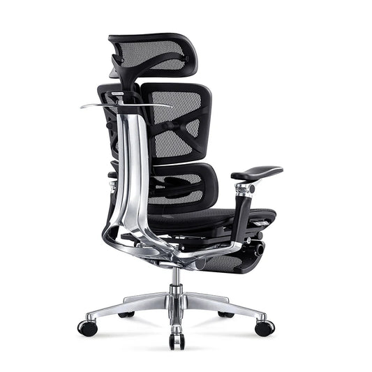 KTX-594515 Adjustable Ergonomic Office Chair with Footrest and 7D Armrests for Enhanced Comfort