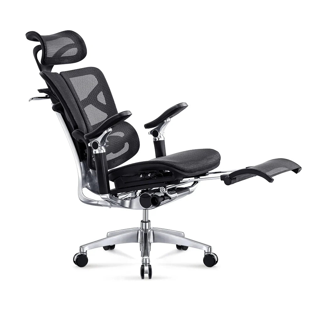 KTX-594515 Adjustable Ergonomic Office Chair with Footrest and 7D Armrests for Enhanced Comfort