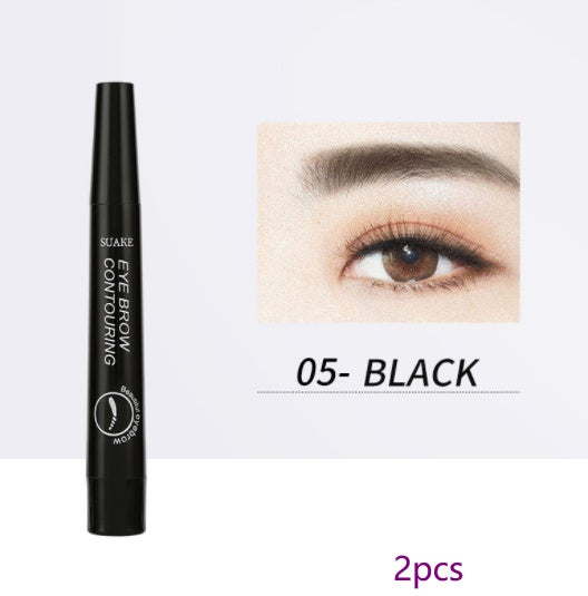 HKM-159251 Four-Headed Long-Lasting Eyebrow Pencil in Multicolor Options
