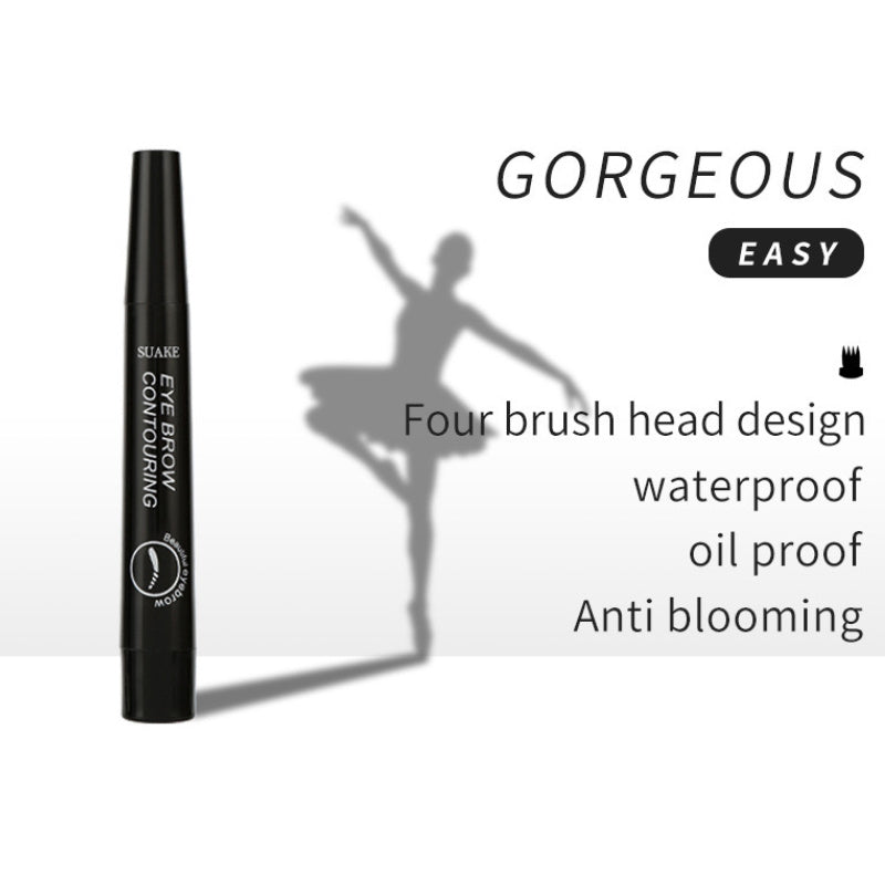 HKM-159251 Four-Headed Long-Lasting Eyebrow Pencil in Multicolor Options