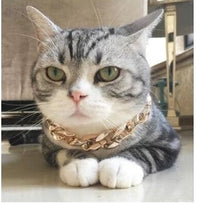 HKM-961811 Gold-Plated Dog Necklace - Adjustable Lengths in Classic Gold and Silver Finishes