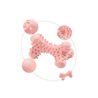 HKM-716435 Durable Natural Rubber Dog Bite Toy for Medium and Large Dogs - Assist with Oral Hygiene and Fresh Breath