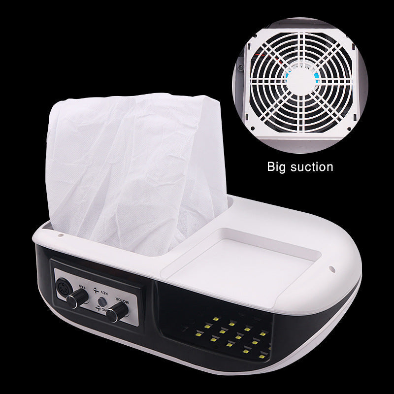 HKM-624019 72W 3-in-1 Nail Machine for Polishing, Vacuuming, and Phototherapy with LCD Display and Variable Speed Control
