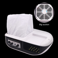HKM-624019 72W 3-in-1 Nail Machine for Polishing, Vacuuming, and Phototherapy with LCD Display and Variable Speed Control