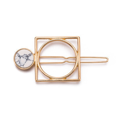 HKM-217555 Chic Alloy Geometric Hairpin in Various Styles and Colors