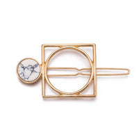 HKM-217555 Chic Alloy Geometric Hairpin in Various Styles and Colors