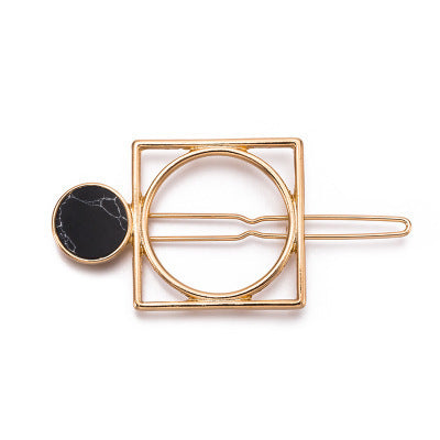 HKM-217555 Chic Alloy Geometric Hairpin in Various Styles and Colors