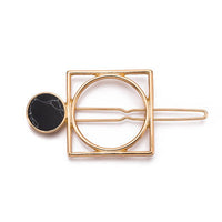 HKM-217555 Chic Alloy Geometric Hairpin in Various Styles and Colors