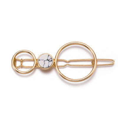 HKM-217555 Chic Alloy Geometric Hairpin in Various Styles and Colors