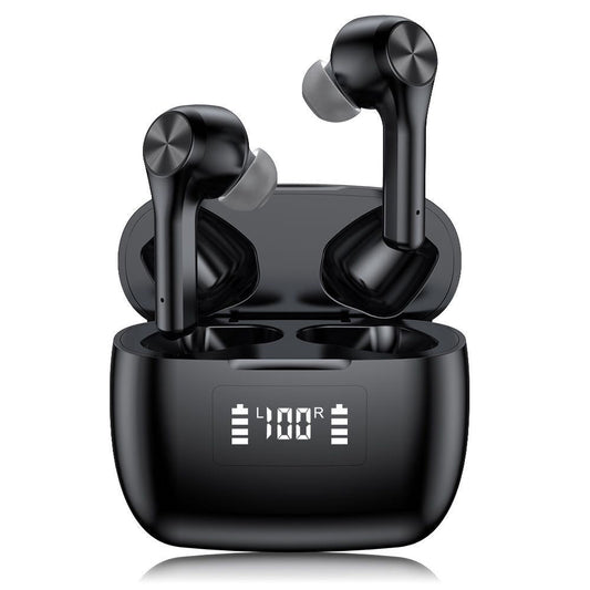 KTX-393491 Wireless Touch-Control Noise-Canceling Stereo Earbuds with Multi-Point Connection and Voice Control