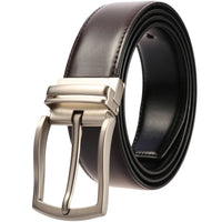 HKM-113619 Genuine Cow Leather Classic Pin Buckle Belt - Model LY35-3870-1