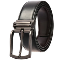 HKM-113619 Genuine Cow Leather Classic Pin Buckle Belt - Model LY35-3870-1