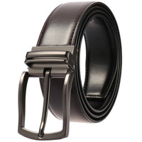 HKM-113619 Genuine Cow Leather Classic Pin Buckle Belt - Model LY35-3870-1