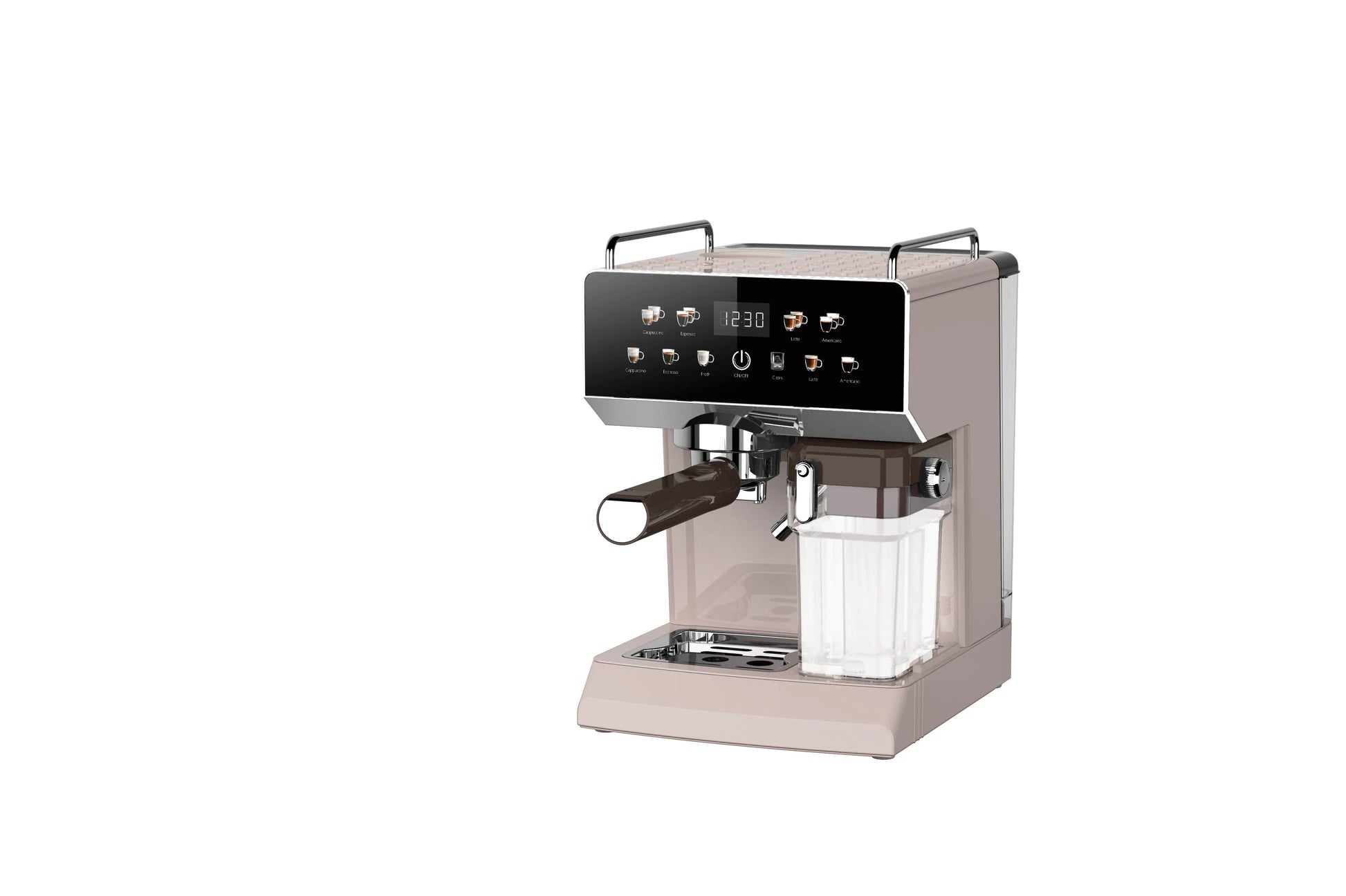 KTX-198291 6 in 1 Electric Espresso Coffee Maker with Built-in Milk Frother and 15 Bar Pressure