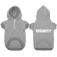 HKM-057491 Casual Fleece Hooded Teddy Sweatshirt for Pets - Available in Black and Grey, Sizes XS to XXL