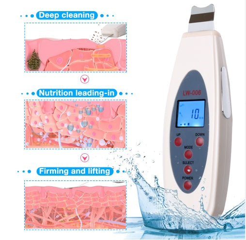 HKM-197971 Ultrasonic Blackhead Skin Cleaner with Deep Cleansing and Skin Tightening Function