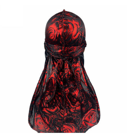 HKM-364435 Rose Imitation Silk Long Tail Pirate Hat in Various Colors