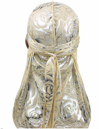 HKM-364435 Rose Imitation Silk Long Tail Pirate Hat in Various Colors