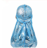 HKM-364435 Rose Imitation Silk Long Tail Pirate Hat in Various Colors
