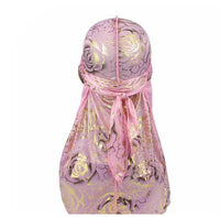 HKM-364435 Rose Imitation Silk Long Tail Pirate Hat in Various Colors