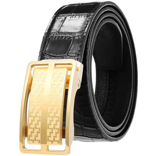 HKM-915859 Casual Genuine Leather Belt for Everyday Wear - Model LY36-61325-8