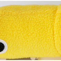 HKM-959635 Interactive Snuffle Dog Toy - Yellow Fleece and Stuffed Cotton, 36x34cm, Ideal for Bonding and Training