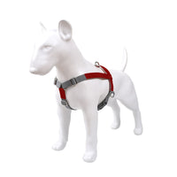HKM-864147 Stylish PU Leather Pet Dog Chest Harness with Nylon Leash Set