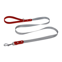 HKM-864147 Stylish PU Leather Pet Dog Chest Harness with Nylon Leash Set