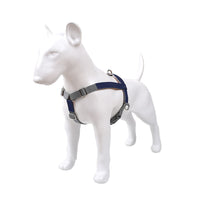 HKM-864147 Stylish PU Leather Pet Dog Chest Harness with Nylon Leash Set