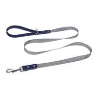 HKM-864147 Stylish PU Leather Pet Dog Chest Harness with Nylon Leash Set