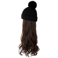 HKM-478547 Removable Woolen Cap with Long Curly Hair for Stylish Look