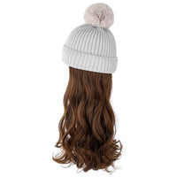 HKM-478547 Removable Woolen Cap with Long Curly Hair for Stylish Look
