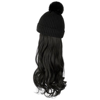 HKM-478547 Removable Woolen Cap with Long Curly Hair for Stylish Look